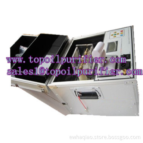 Low cost transformer oil tester to testing of the dielectric strength and withstsnds volatge